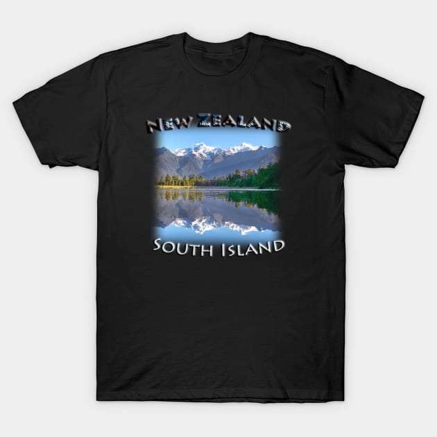 New Zealand - South Island, Lake Matherson T-Shirt by TouristMerch